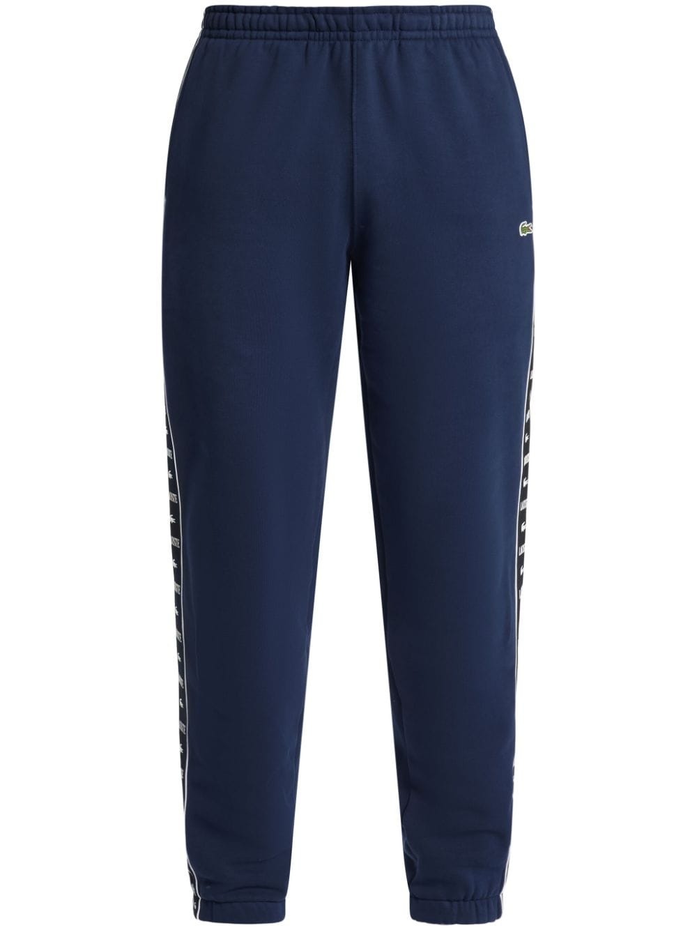 logo-tape cotton-blend track pants - 1
