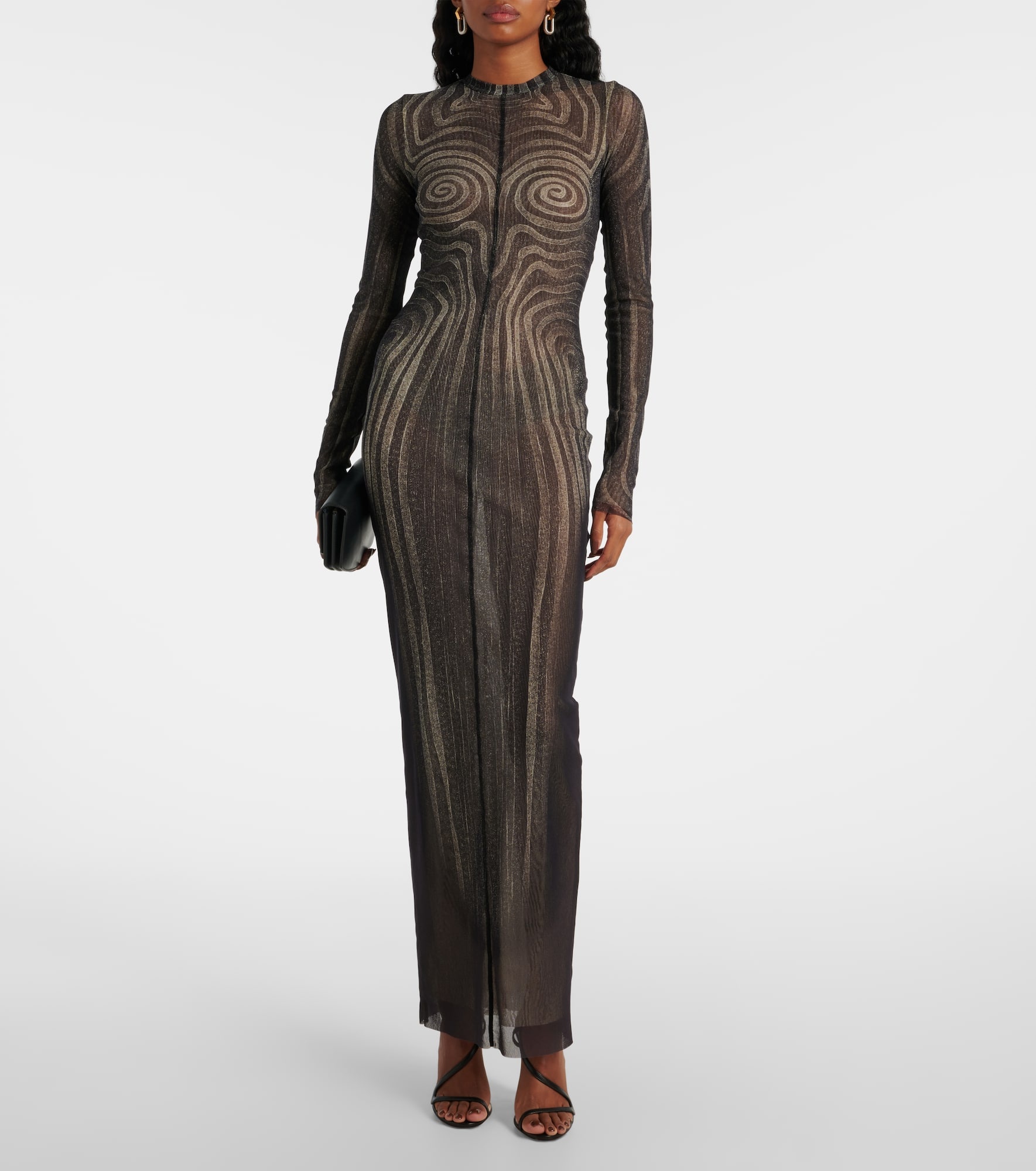Spiral mesh maxi dress - 2