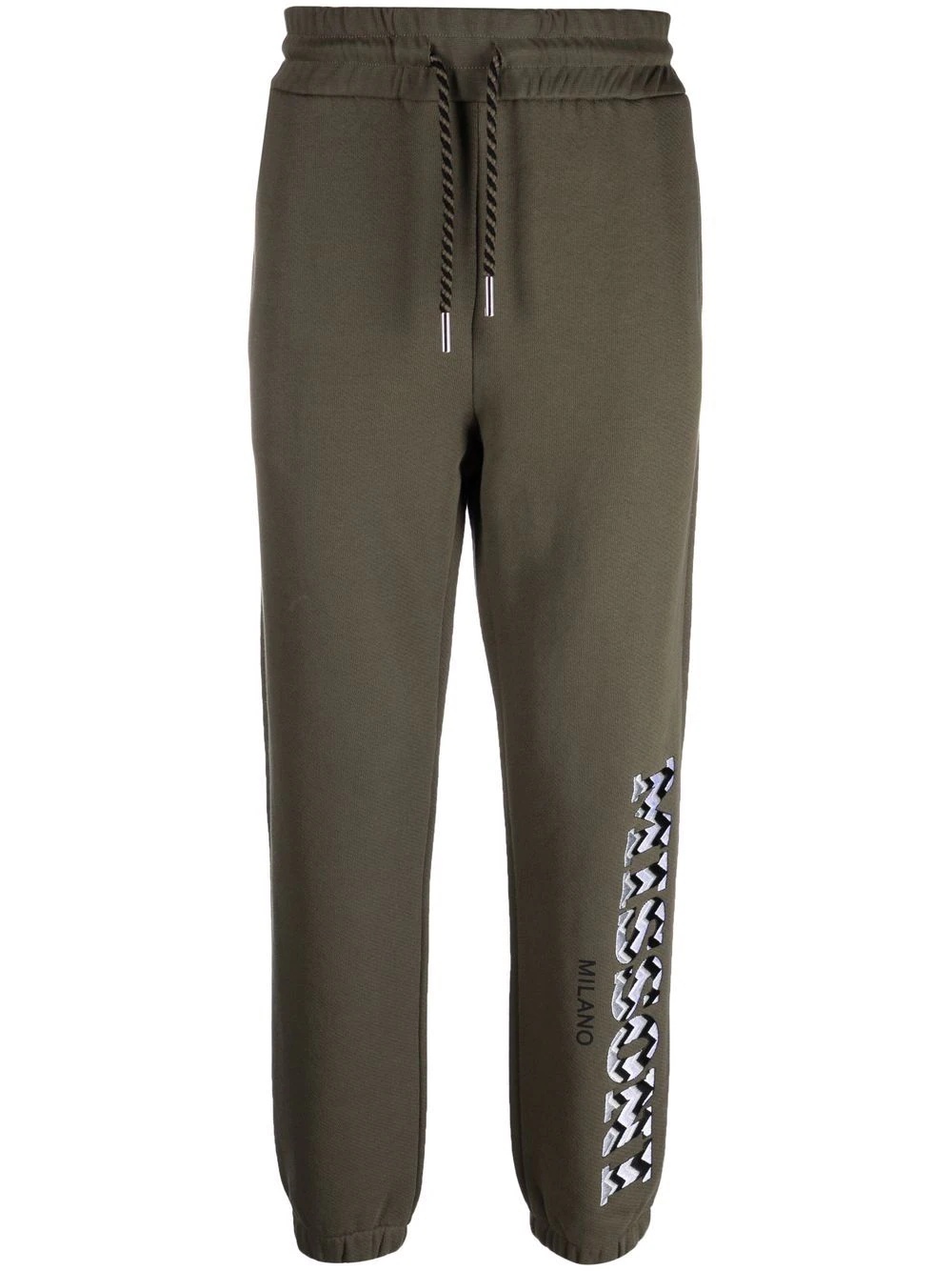 logo-embroidered track pants - 1