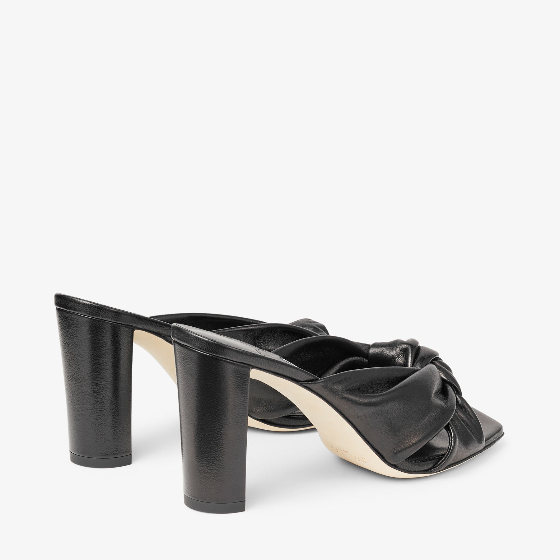 Avenue 85
Black Nappa Leather Mules - 7