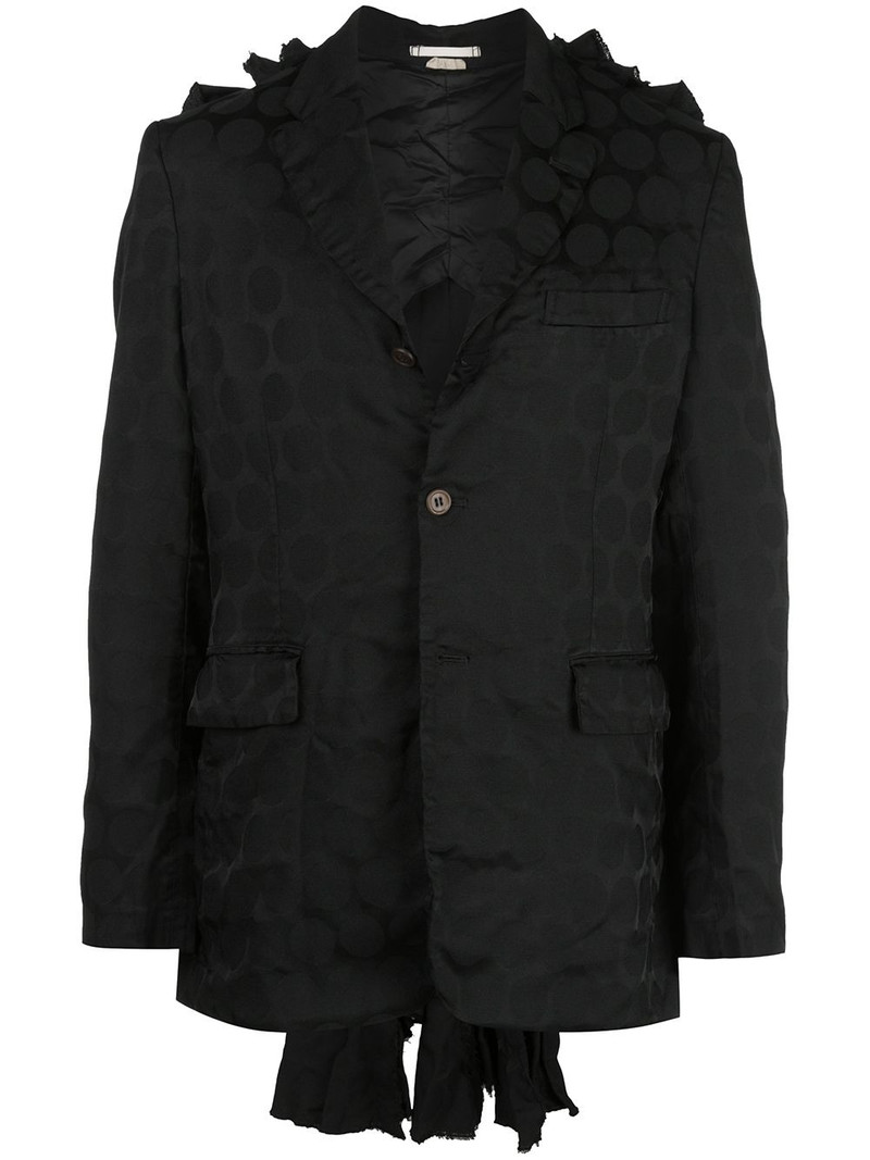 ruffle-detail blazer 1