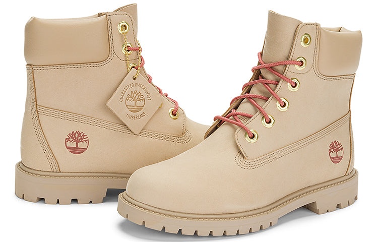 (WMNS) Timberland Premium Waterproof Boots 'Beige Nubuck' A5NY9W - 5