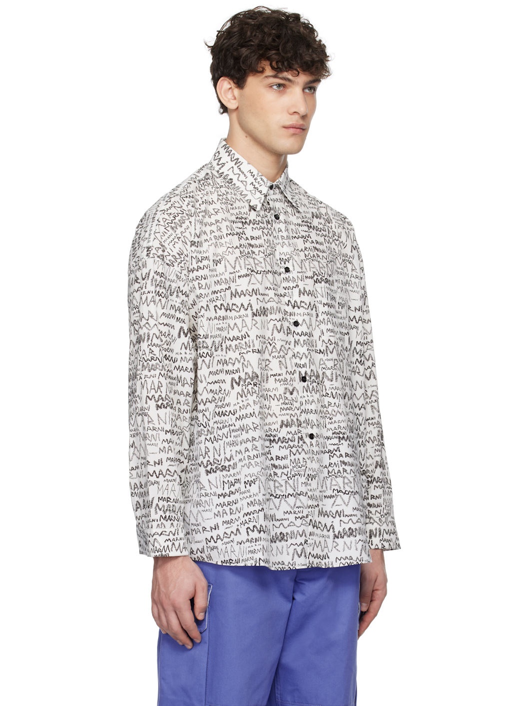White Pencil Logo Shirt - 2
