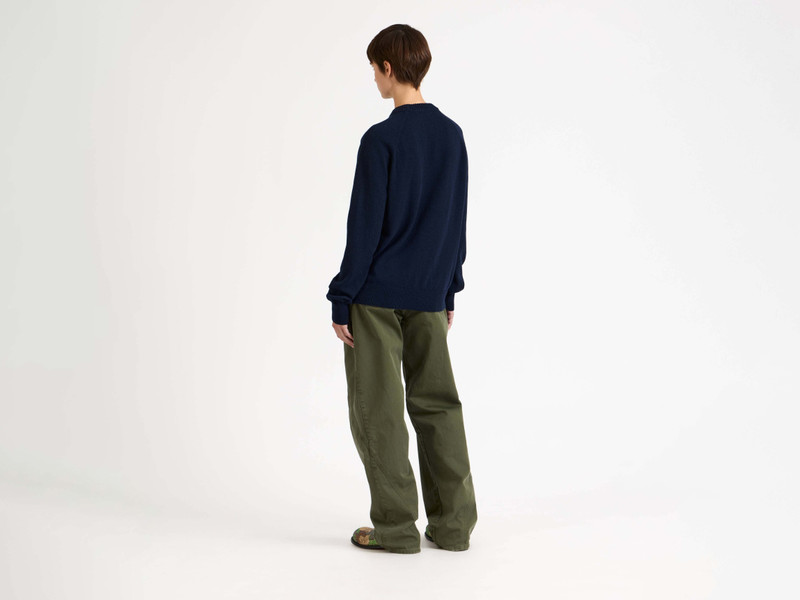 WOMENS RAGLAN JUMPER IN NAVY 3