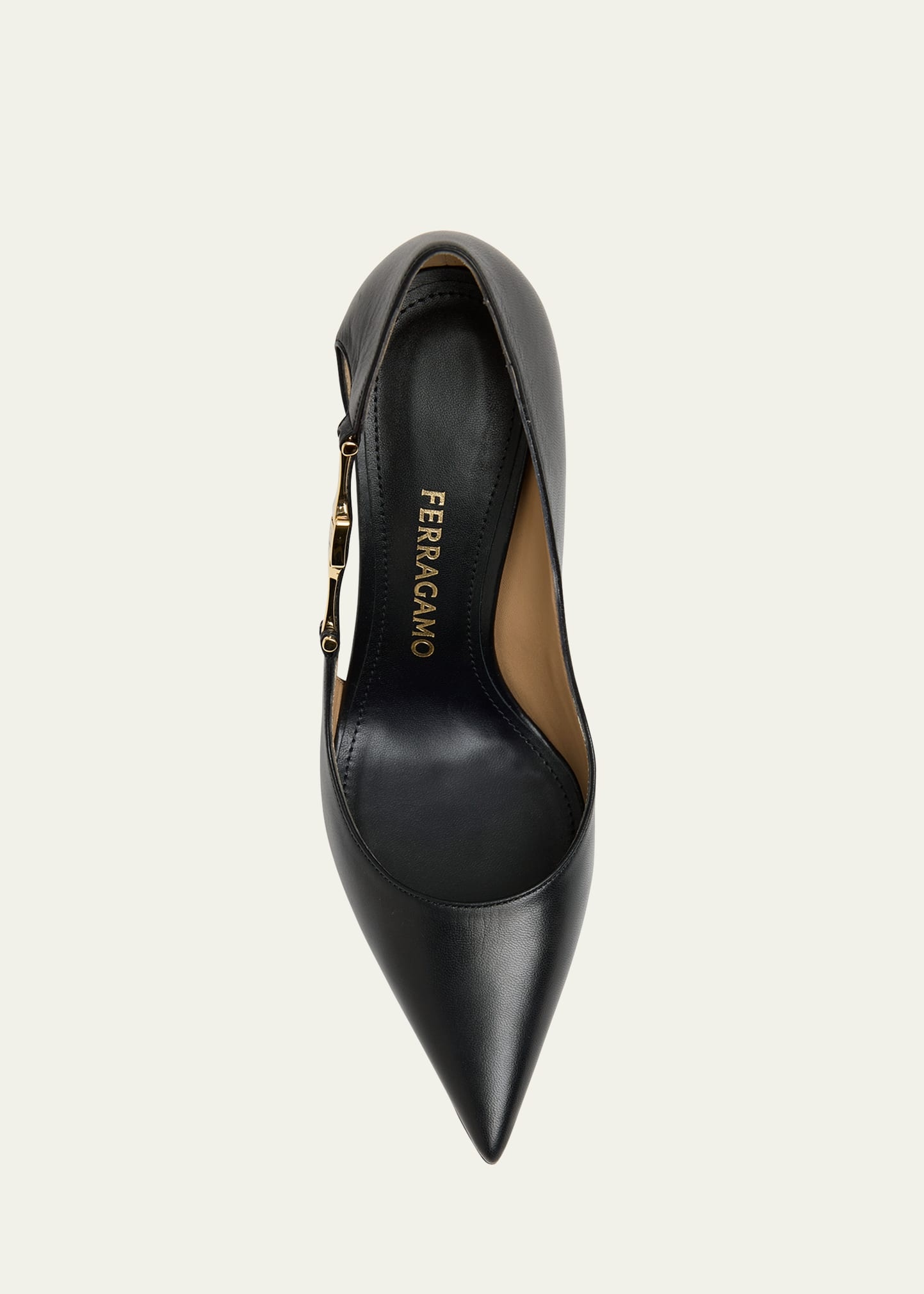 Tulip Leather Side Strap Pumps - 3