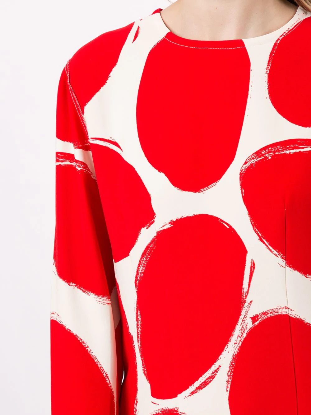 circles print shift dress - 5