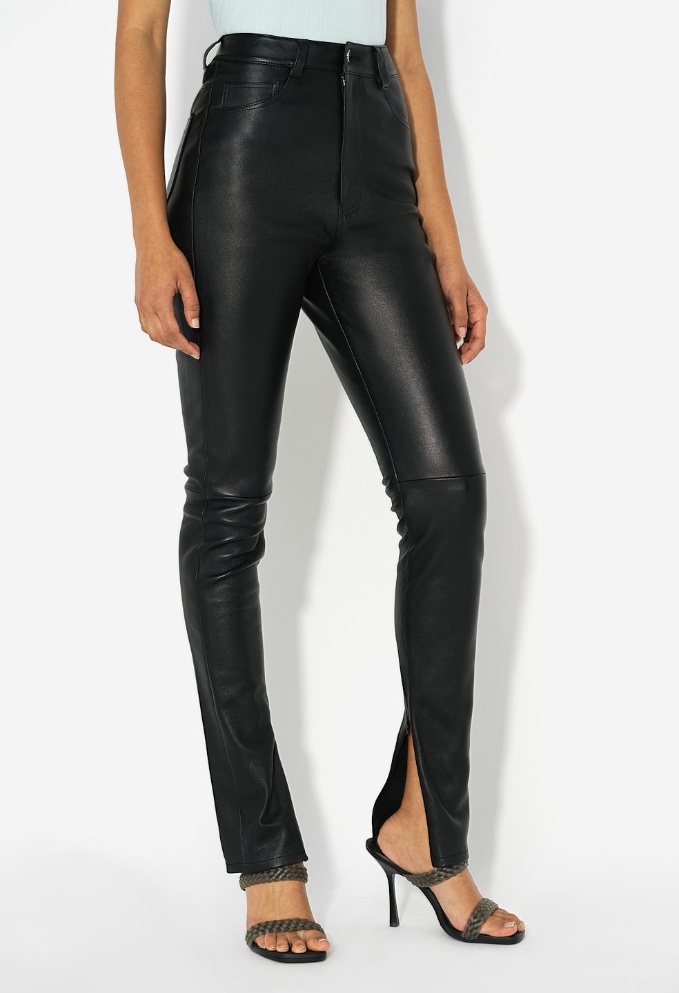 LEATHER RYDER HI RISE SKINNY - 5