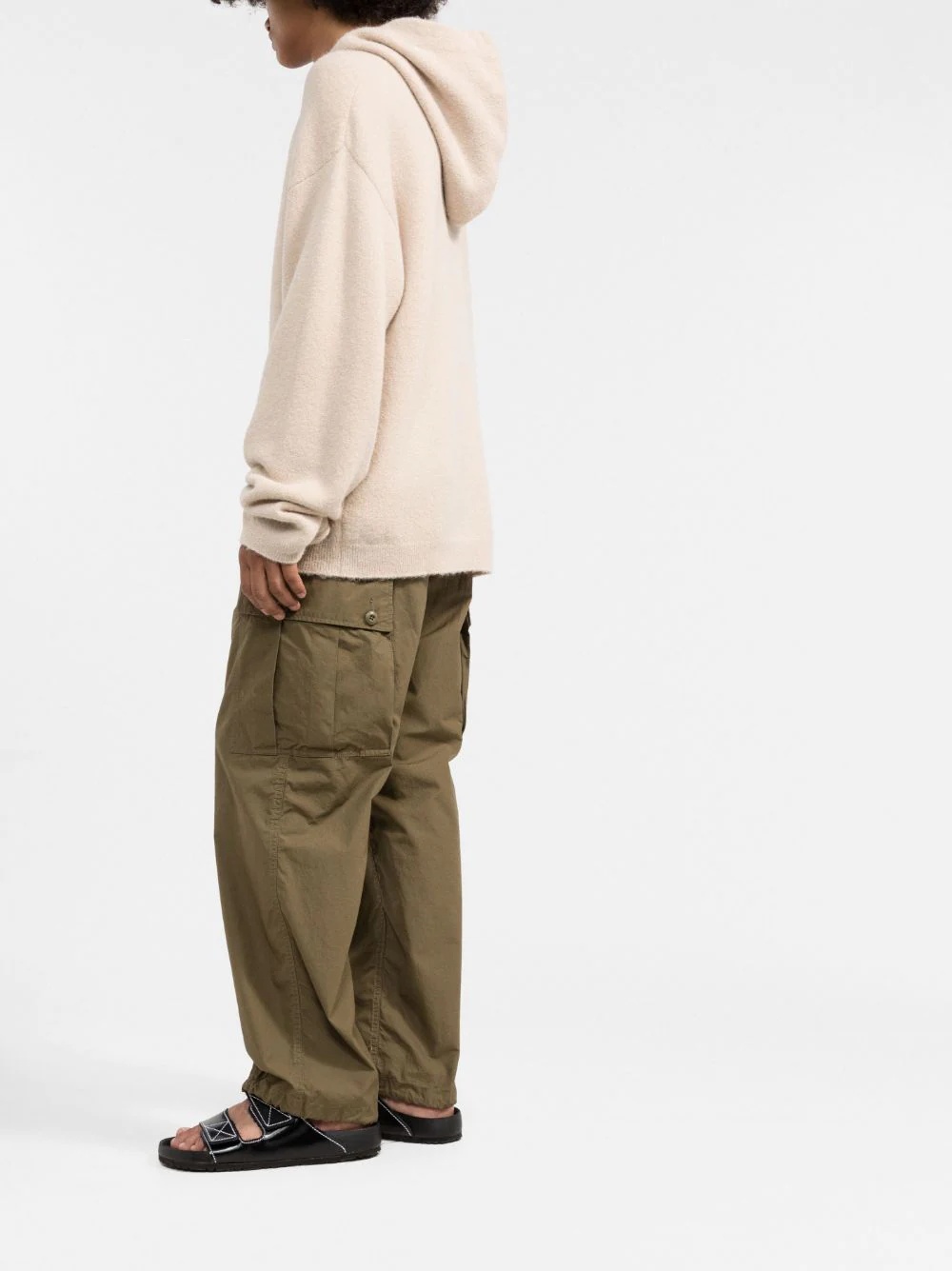 striped knit hoodie - 4