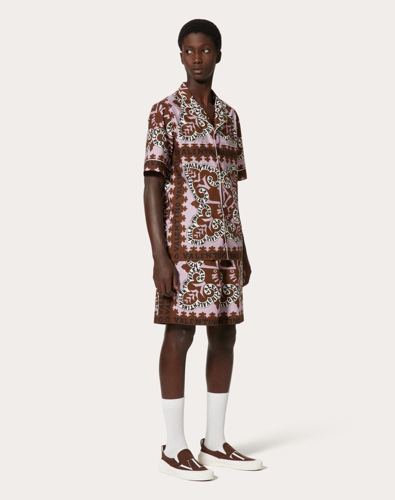 Valentino COTTON SHIRT WITH MINI BANDANA PRINT outlook