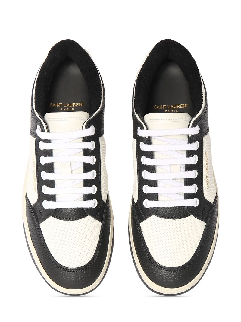 20MM SL61 LEATHER LOW TOP SNEAKERS - 6
