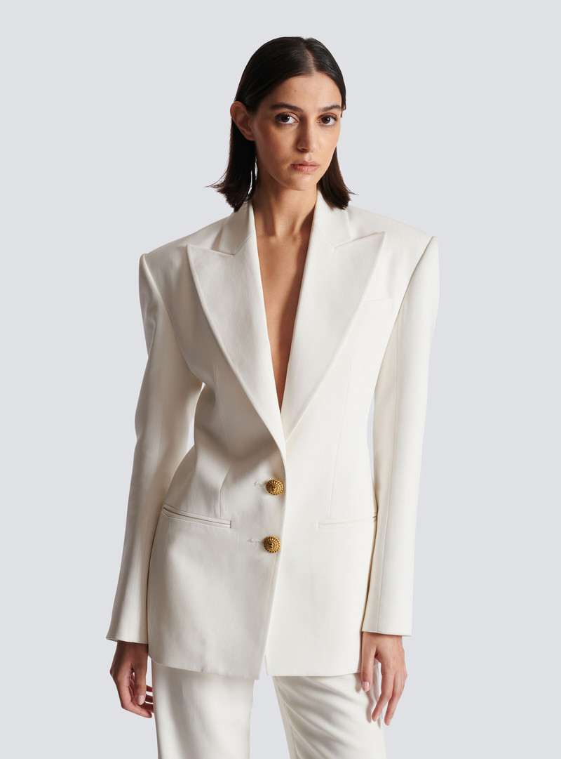 2-button crepe jacket 7