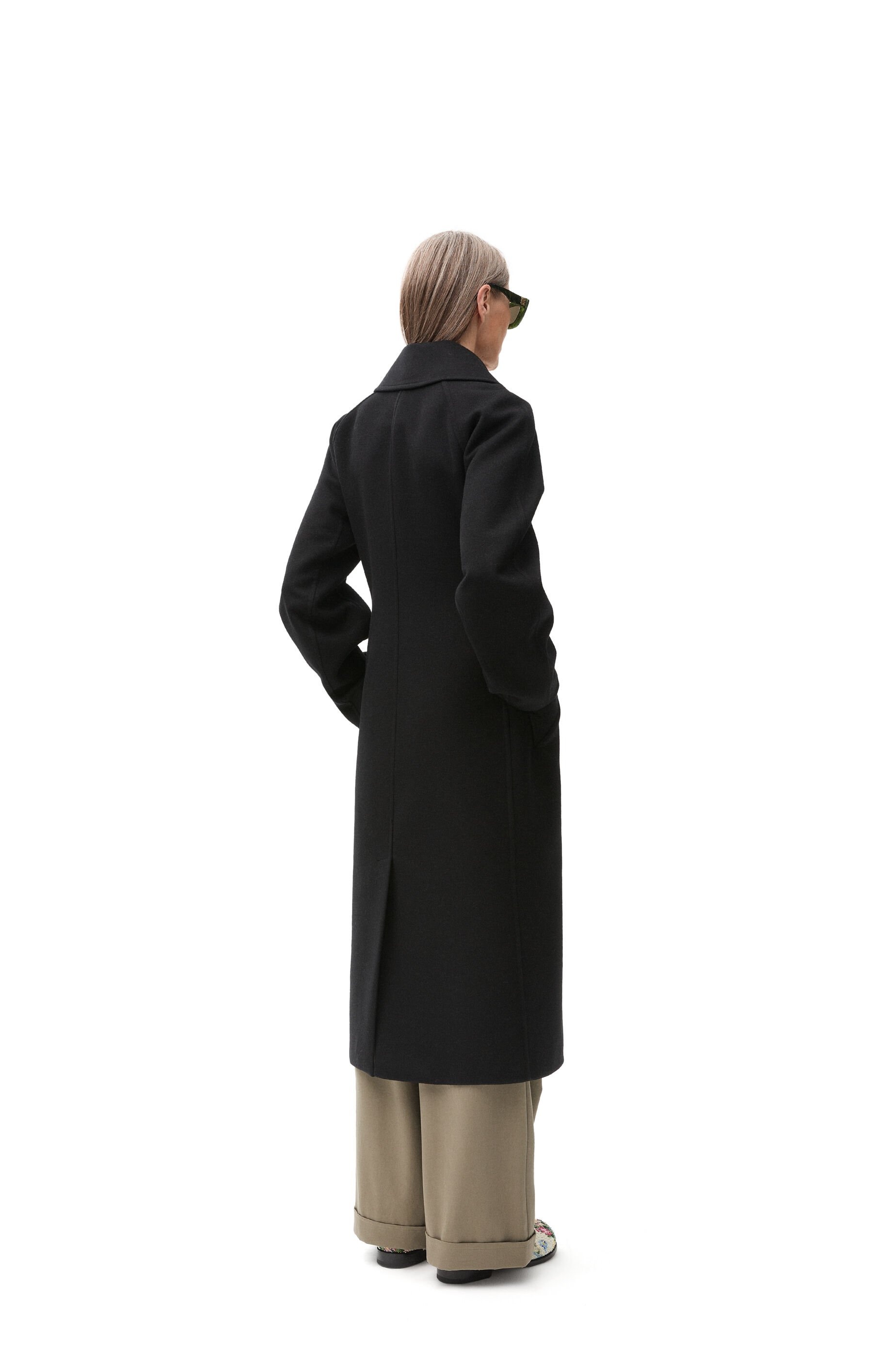 Double-breasted coat in wool and cashmere - 5