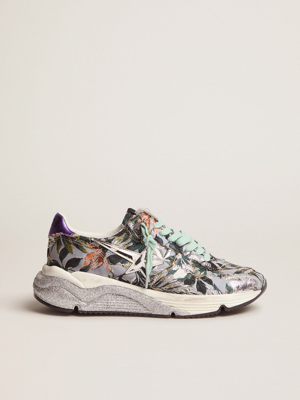 Running Sole sneakers with floral jacquard upper - 1