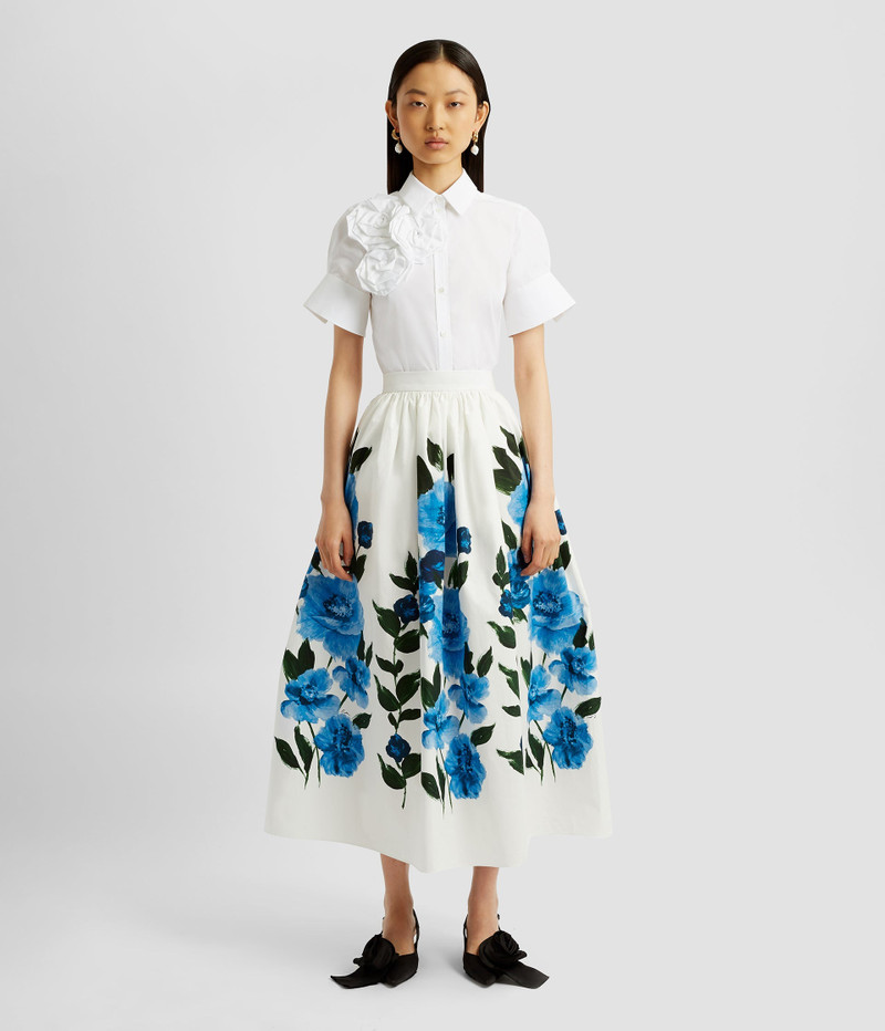 Erdem BUTTON DOWN SHIRT WITH ROSETTES outlook