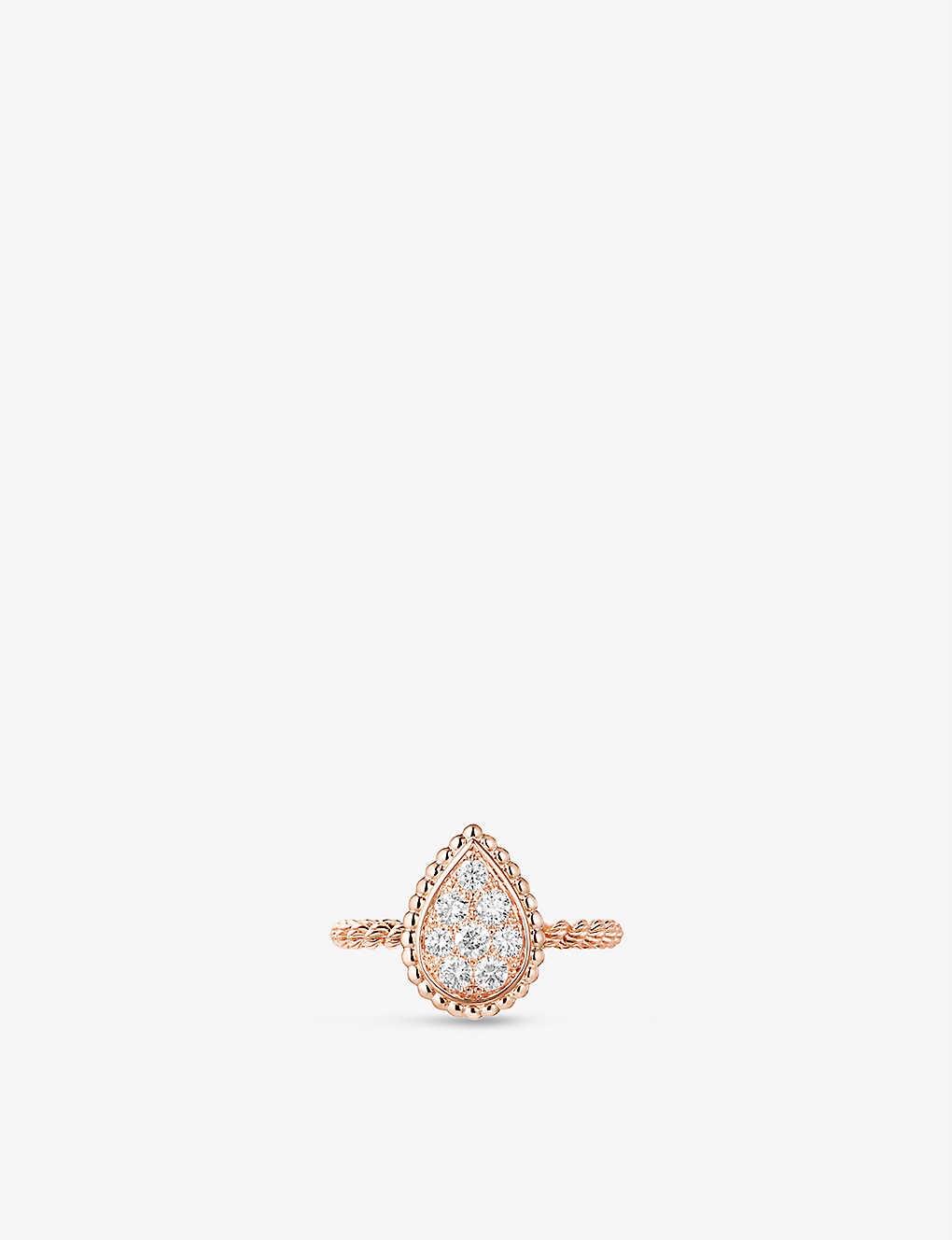 Serpent Bohème 18ct rose-gold and 0.15ct diamond ring - 3