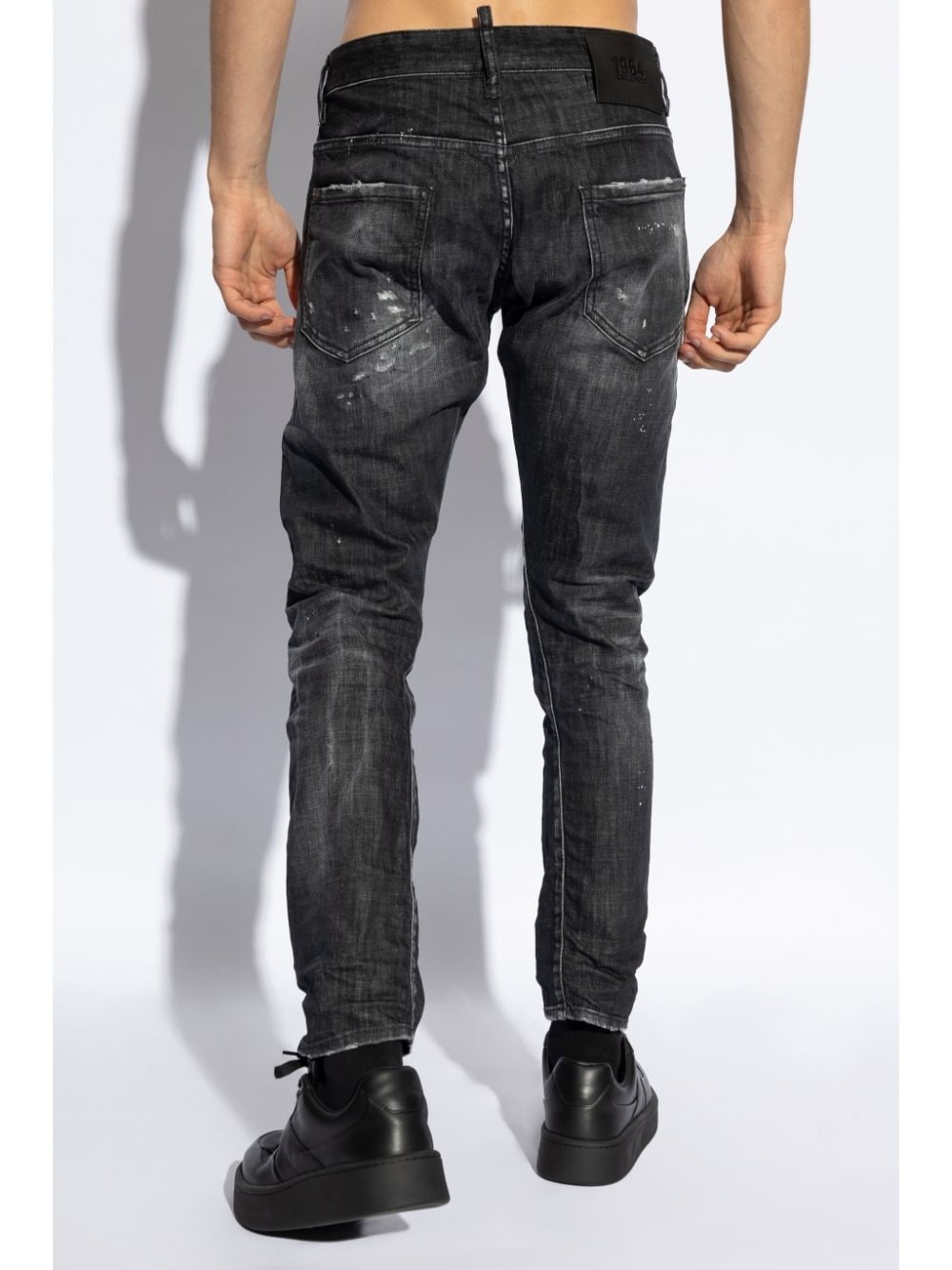 distressed skinny jeans - 4