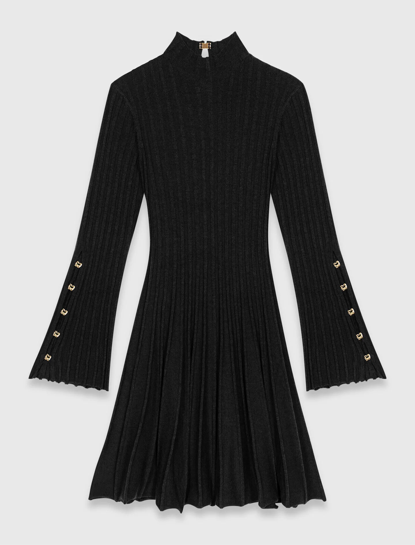 High-neck short skater dress - 1