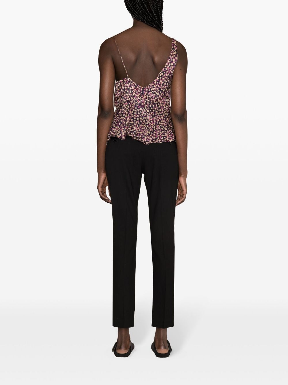 Uliene asymmetric georgette top - 4