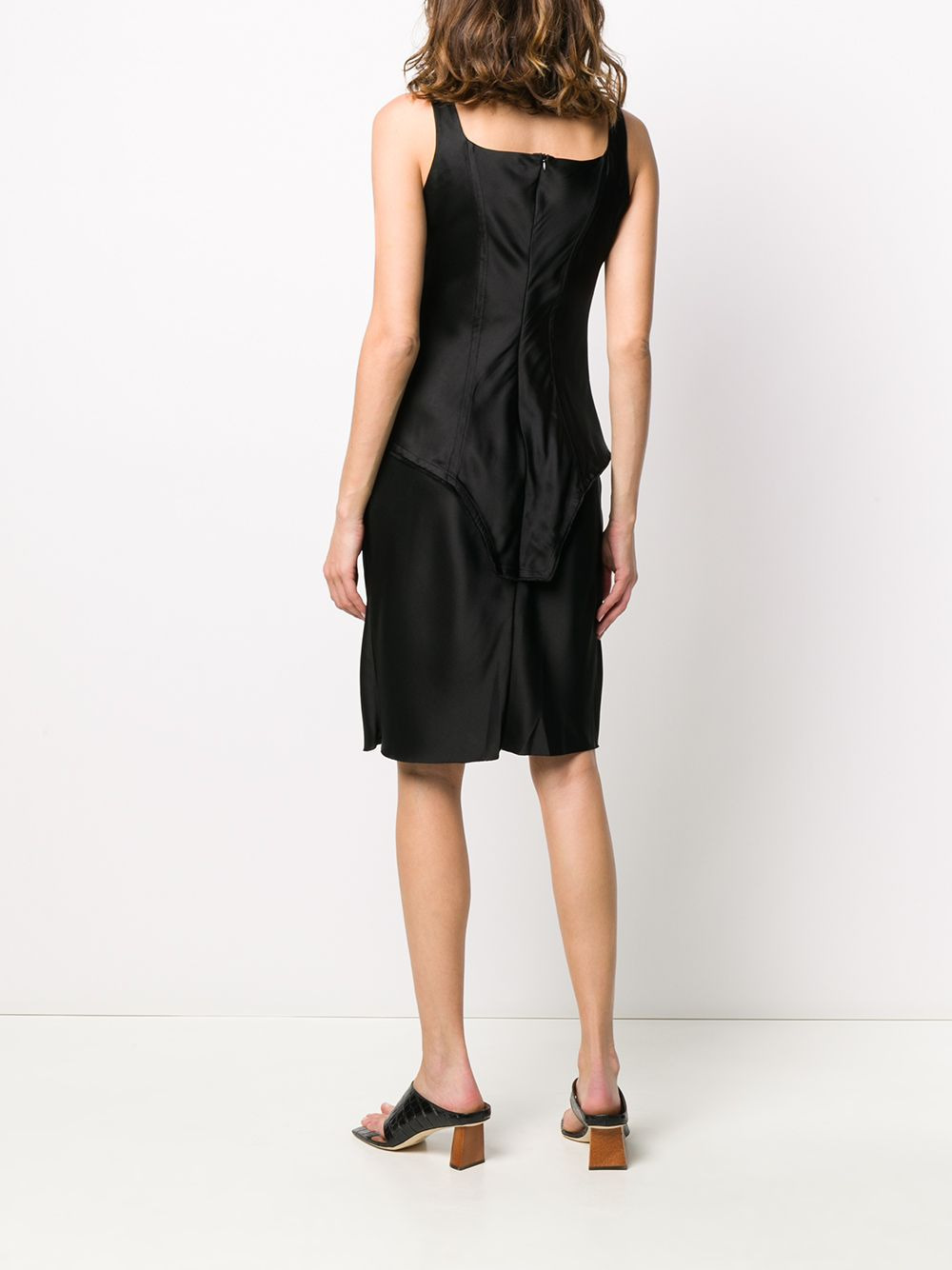 panelled short dress - 4
