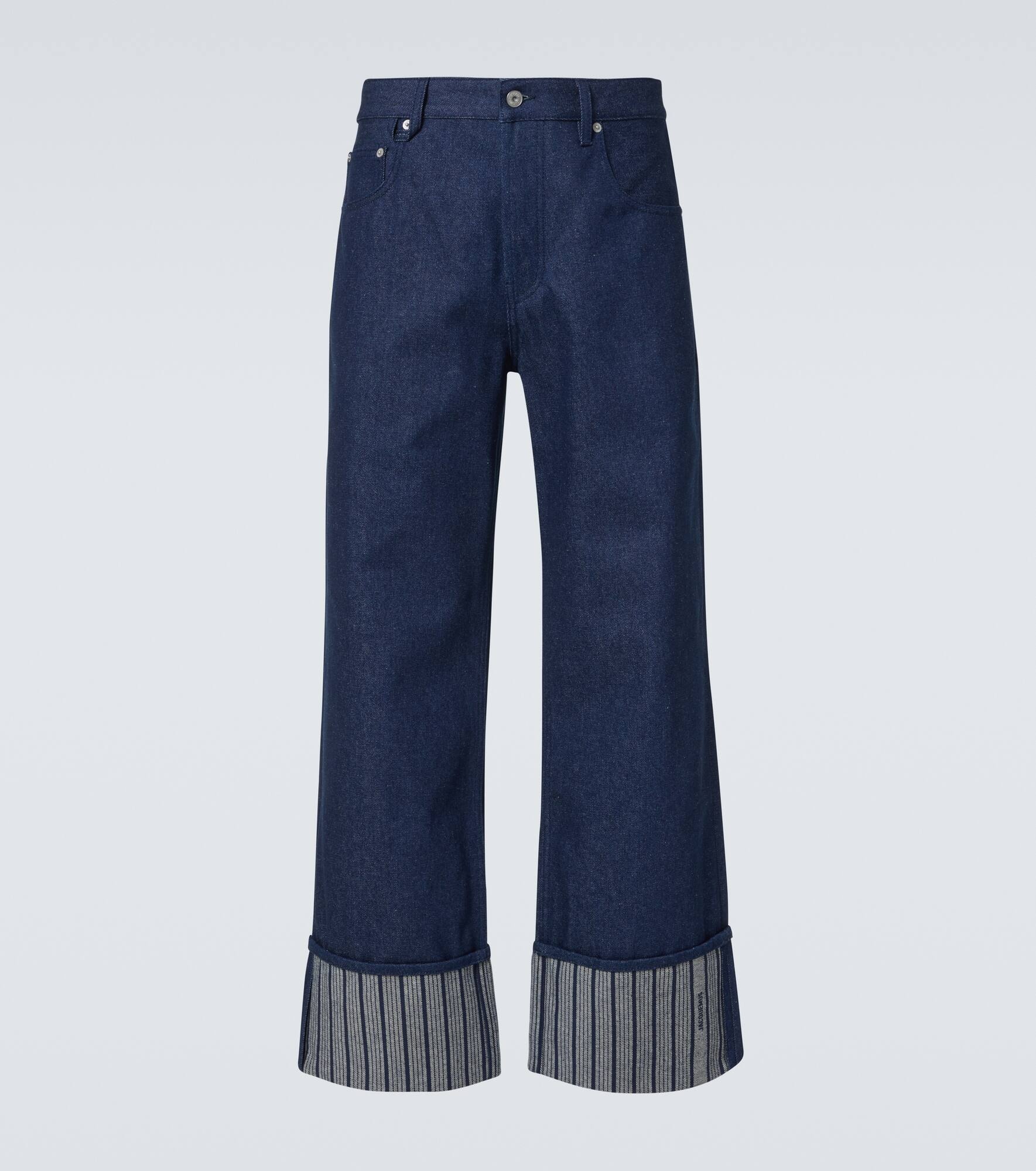 La Casa striped wide-leg jeans - 1