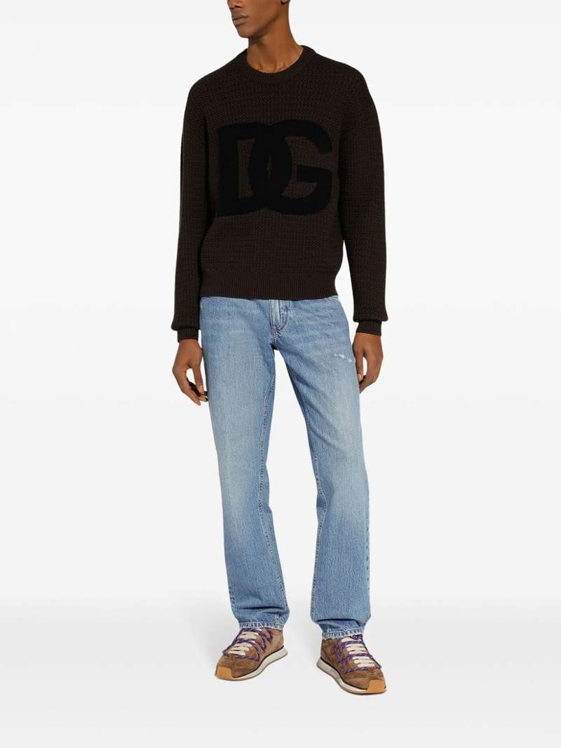 Dolce & Gabbana logo-embroidered jeans outlook