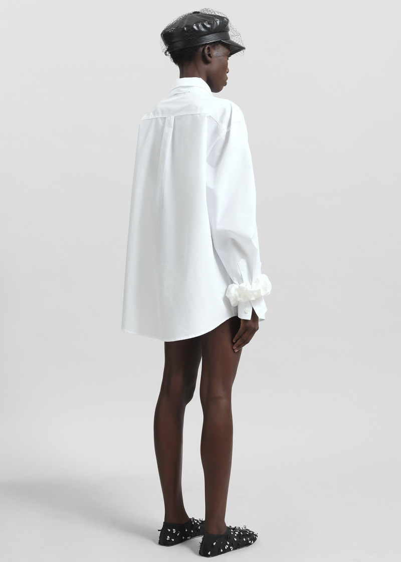 Perna Tie Neck Shirt - White 8