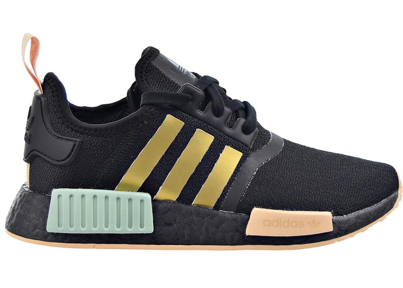 adidas NMD R1 Black Gold Metallic Halo Amber (W) - 1