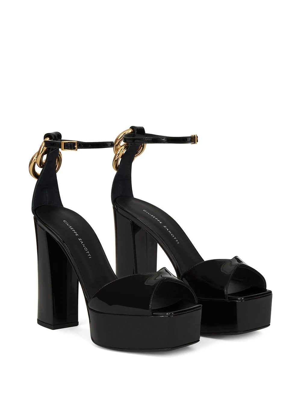 chain-detail platform sandals - 2