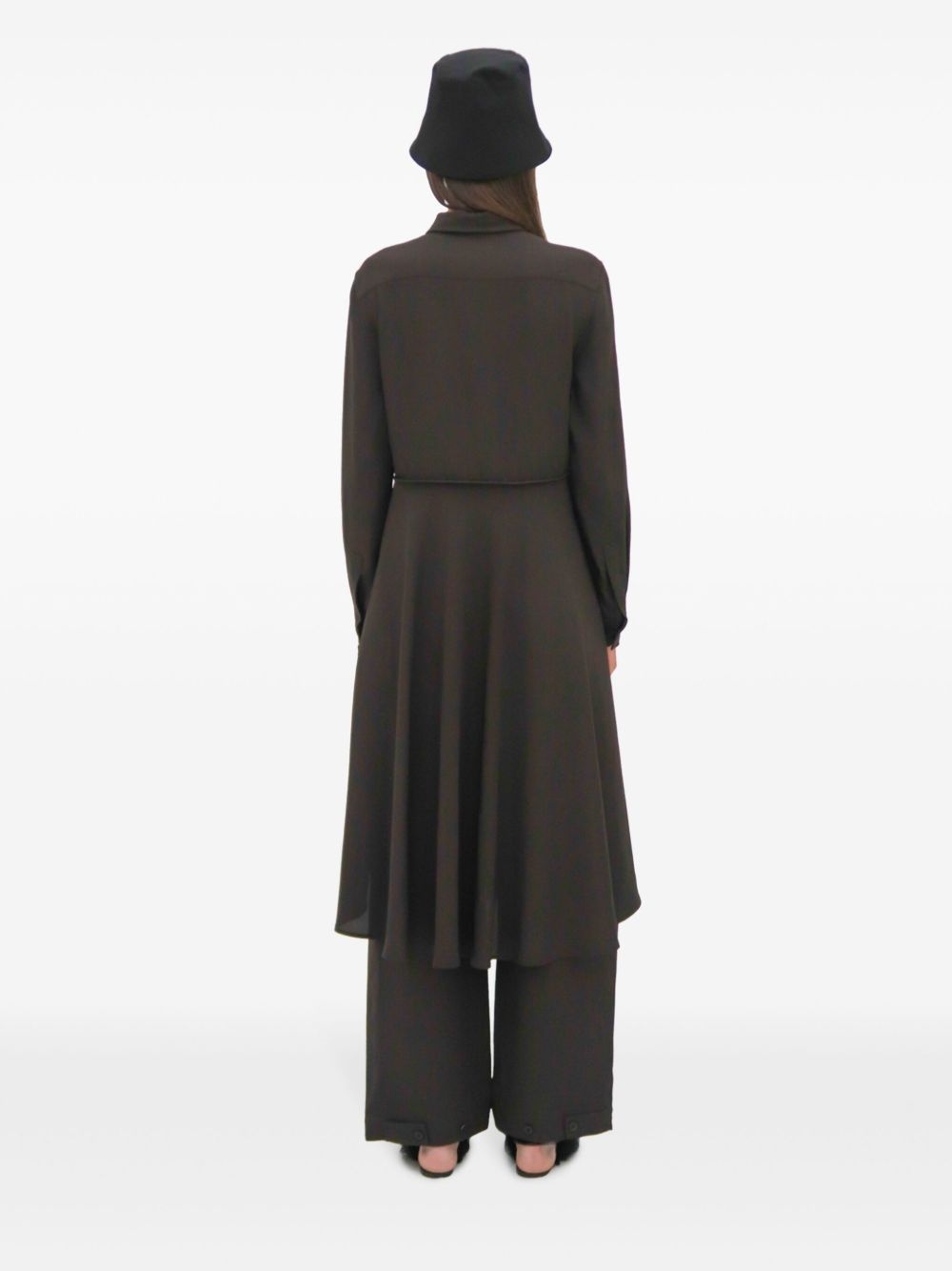 asymmetric apron shirt - 5