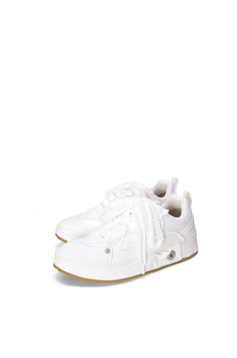 Loewe Deconstructed sneaker in denim outlook