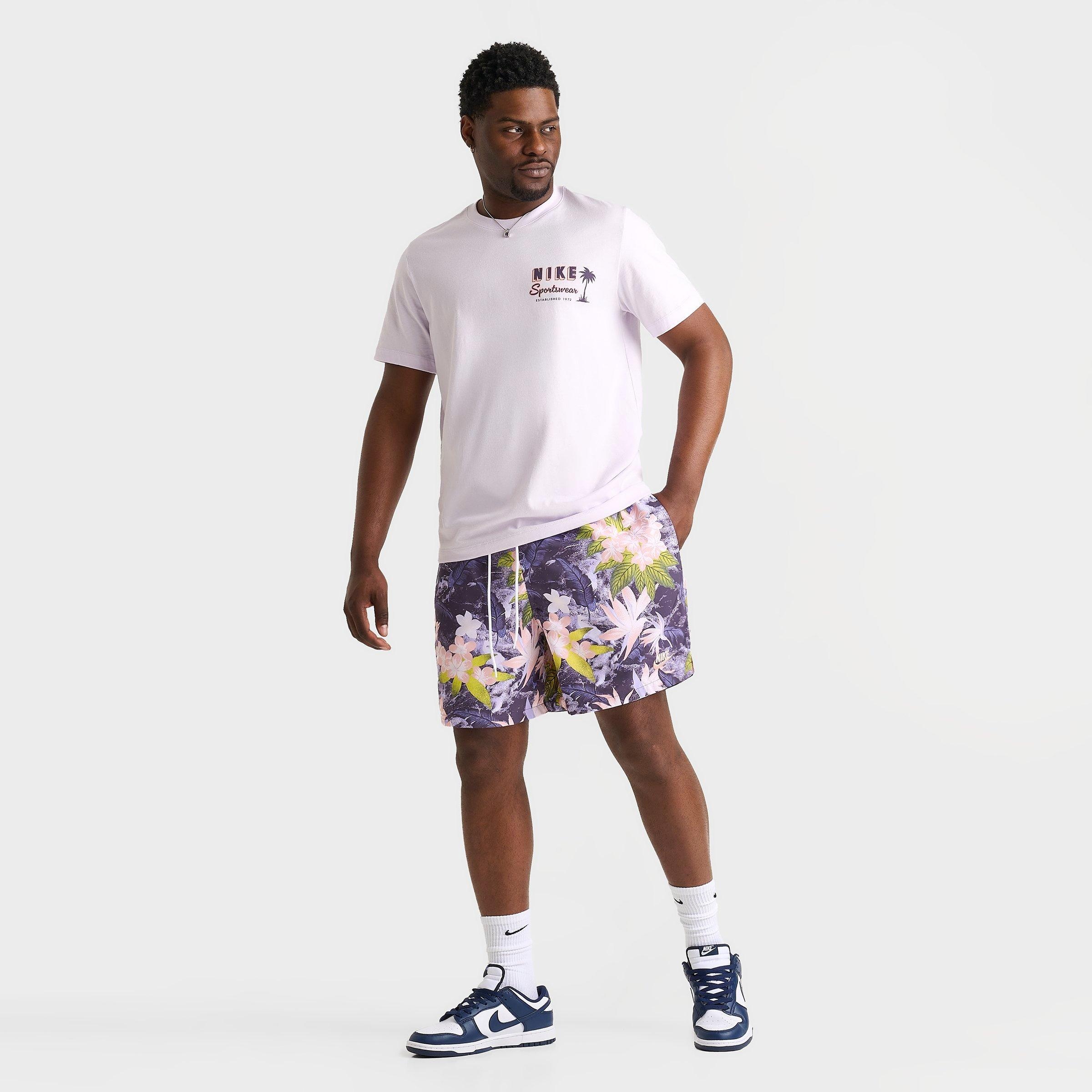 MEN'S NIKE CLUB FLOW PRINT TWILL WOVEN SHORTS - 2