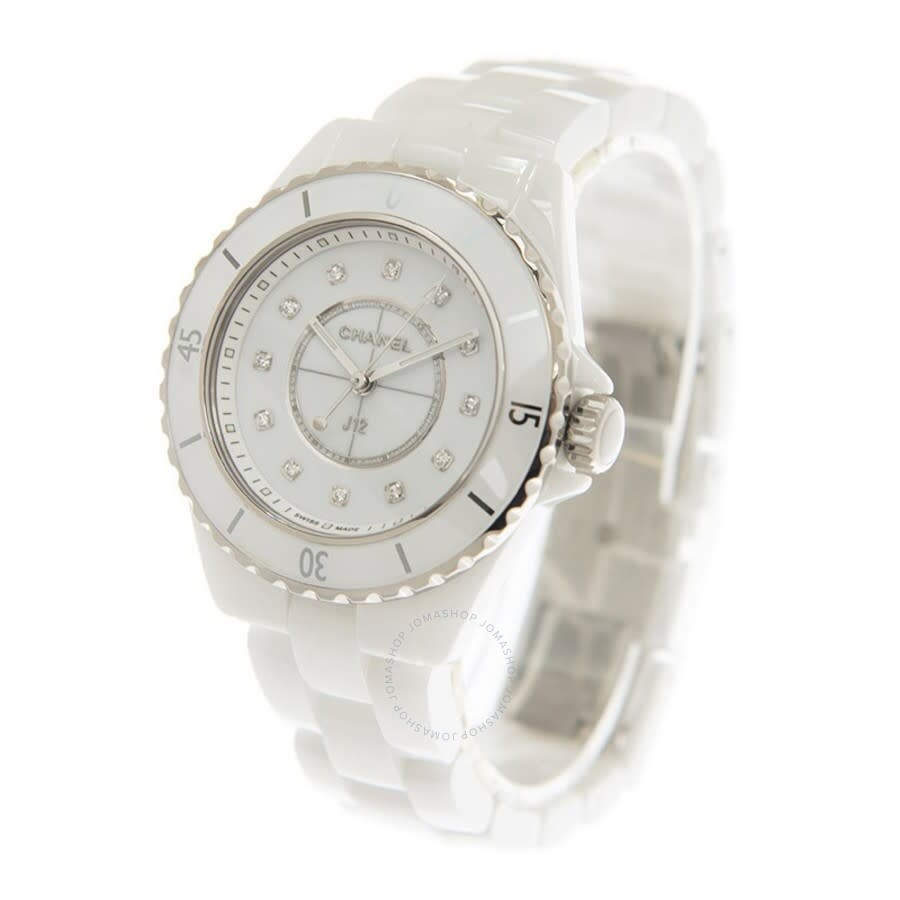 Chanel J12 Quartz Diamond White Dial Ladies Watch H5703 - 4