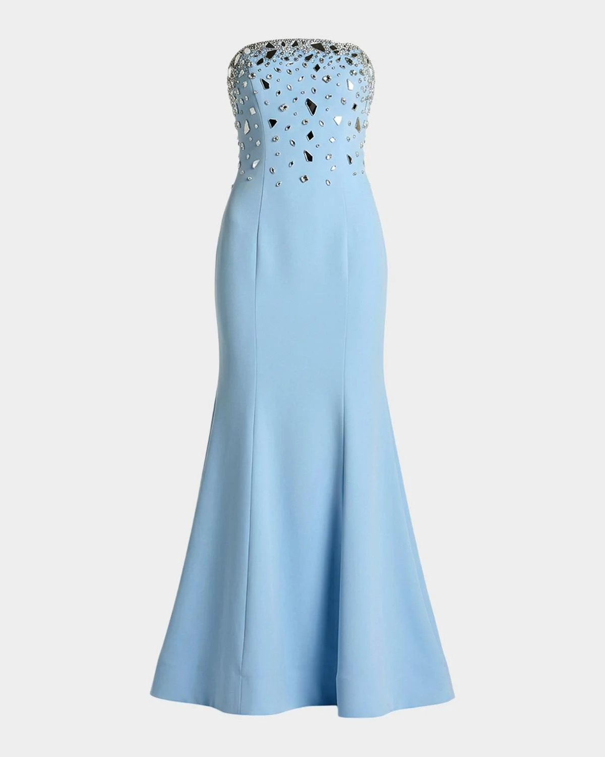 Strapless Embellished Mermaid Gown - 1