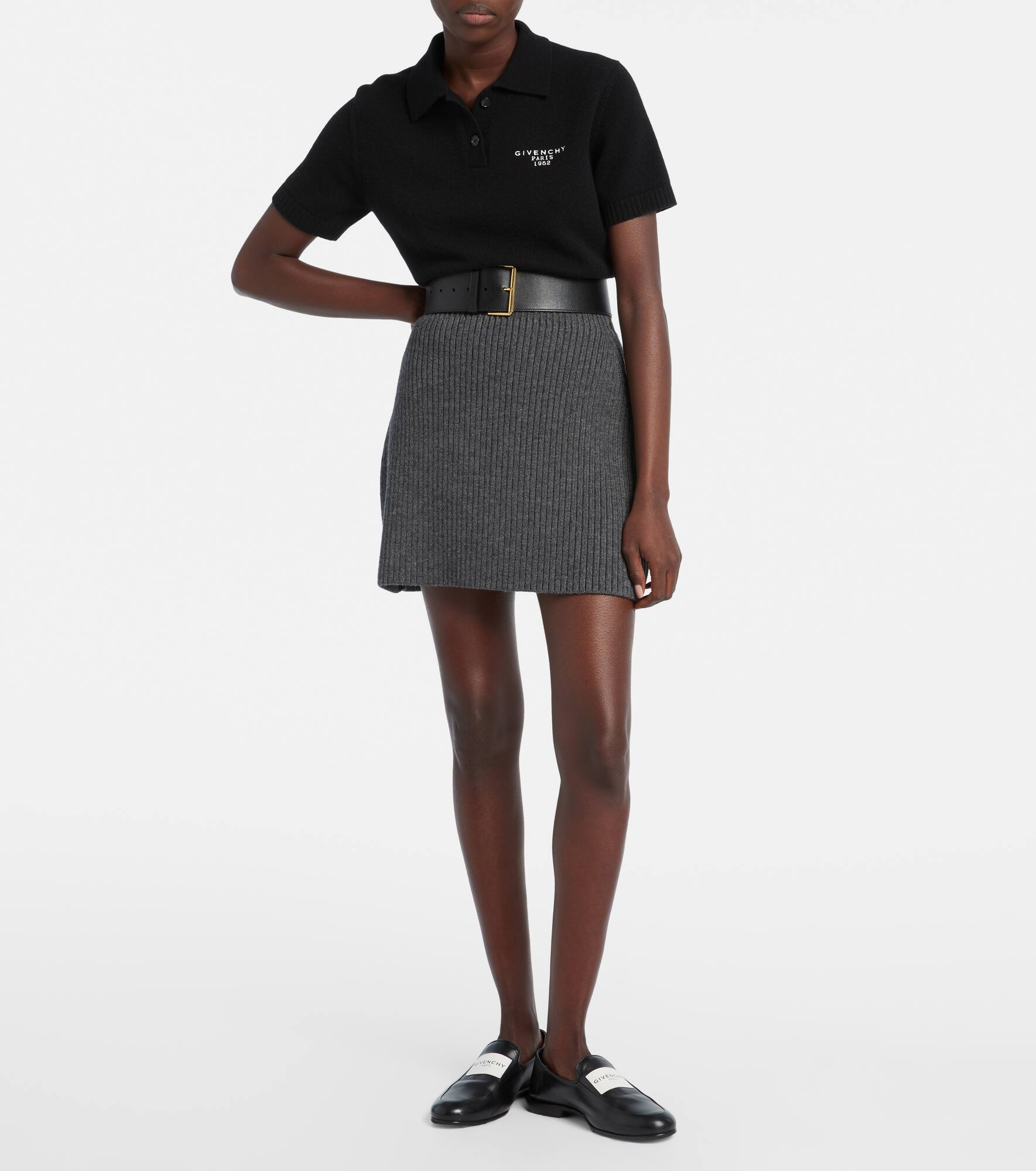 Ribbed-knit wool and alpaca-blend miniskirt - 2