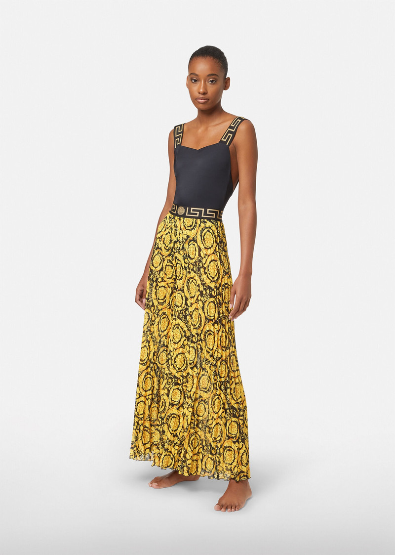 VERSACE Barocco Pleated Pareo Pants outlook