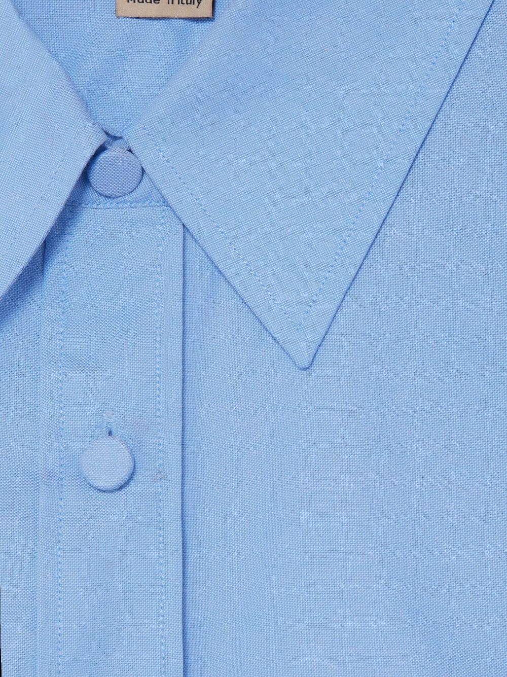 logo-patch detachable-sleeve shirt - 6