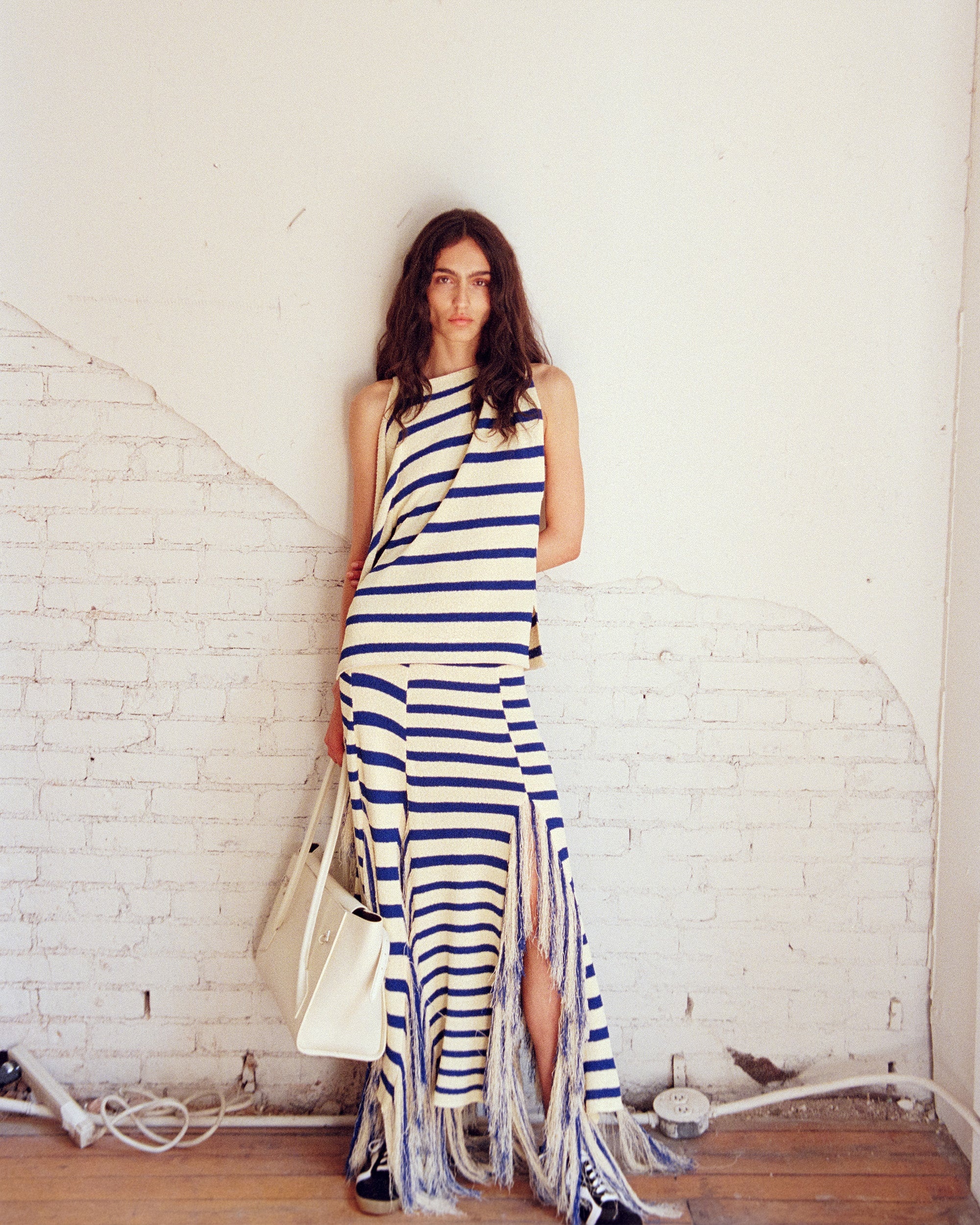 Yves Top in Stripe Fringed Knit - 8