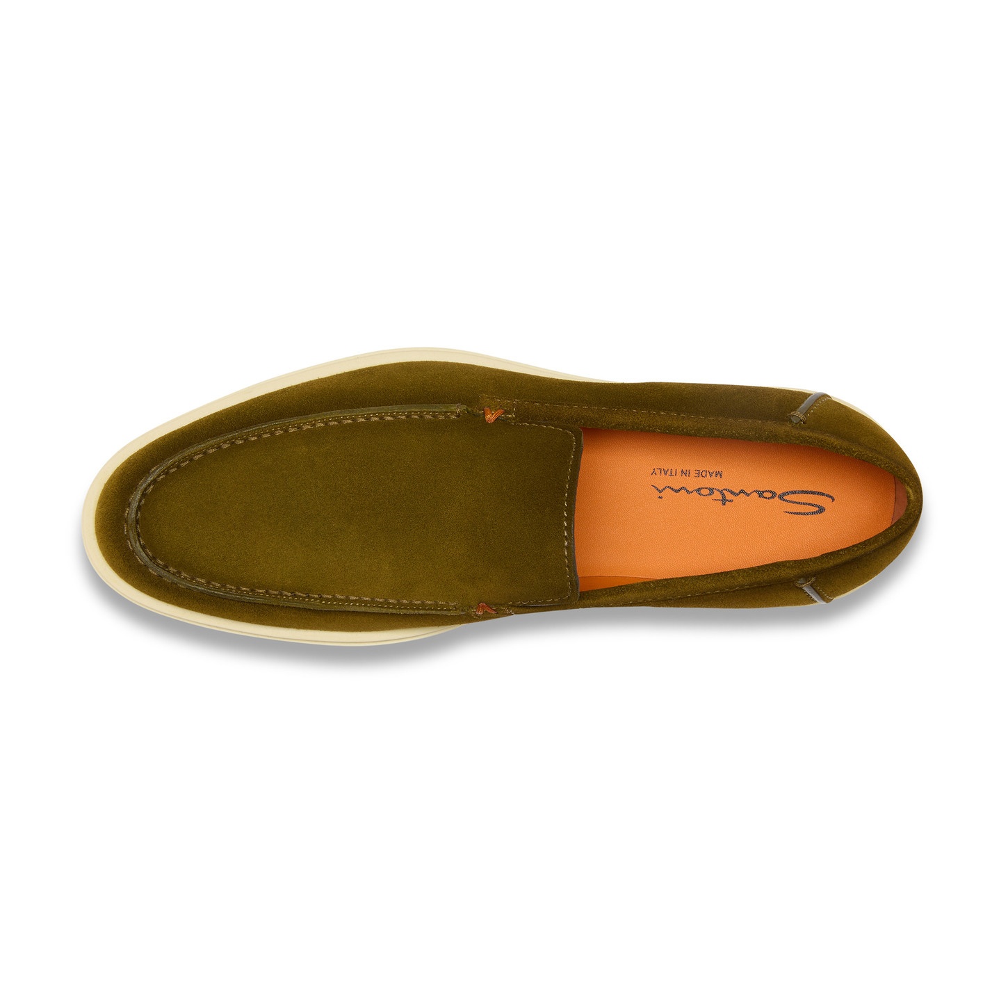 Men's green suede loafer - 5