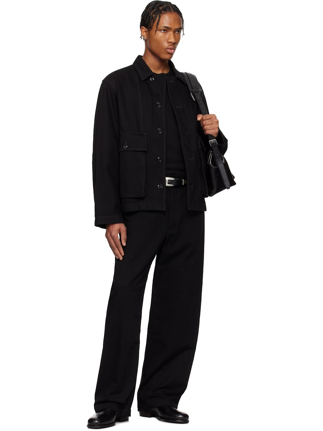 ジャケット・アウター LEMAIRE black boxy denim jacket LEMAIRE Black Boxy Denim Jacket Lemaire