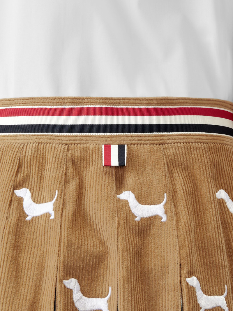 CORDUROY MINI PLEATED HECTOR SKIRT 5