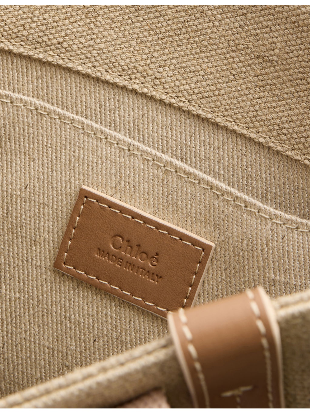 Woody Small Linen Tote Bag - 5