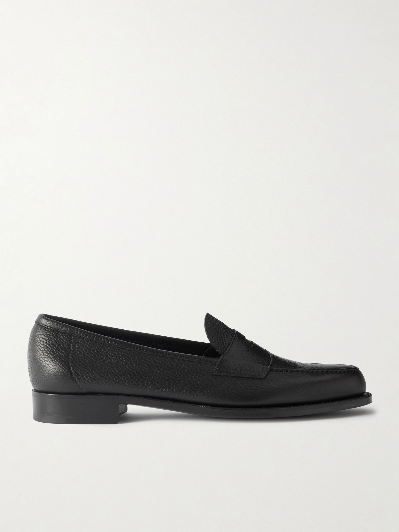 Pimlico Full-Grain Leather Penny Loafers Black - 1