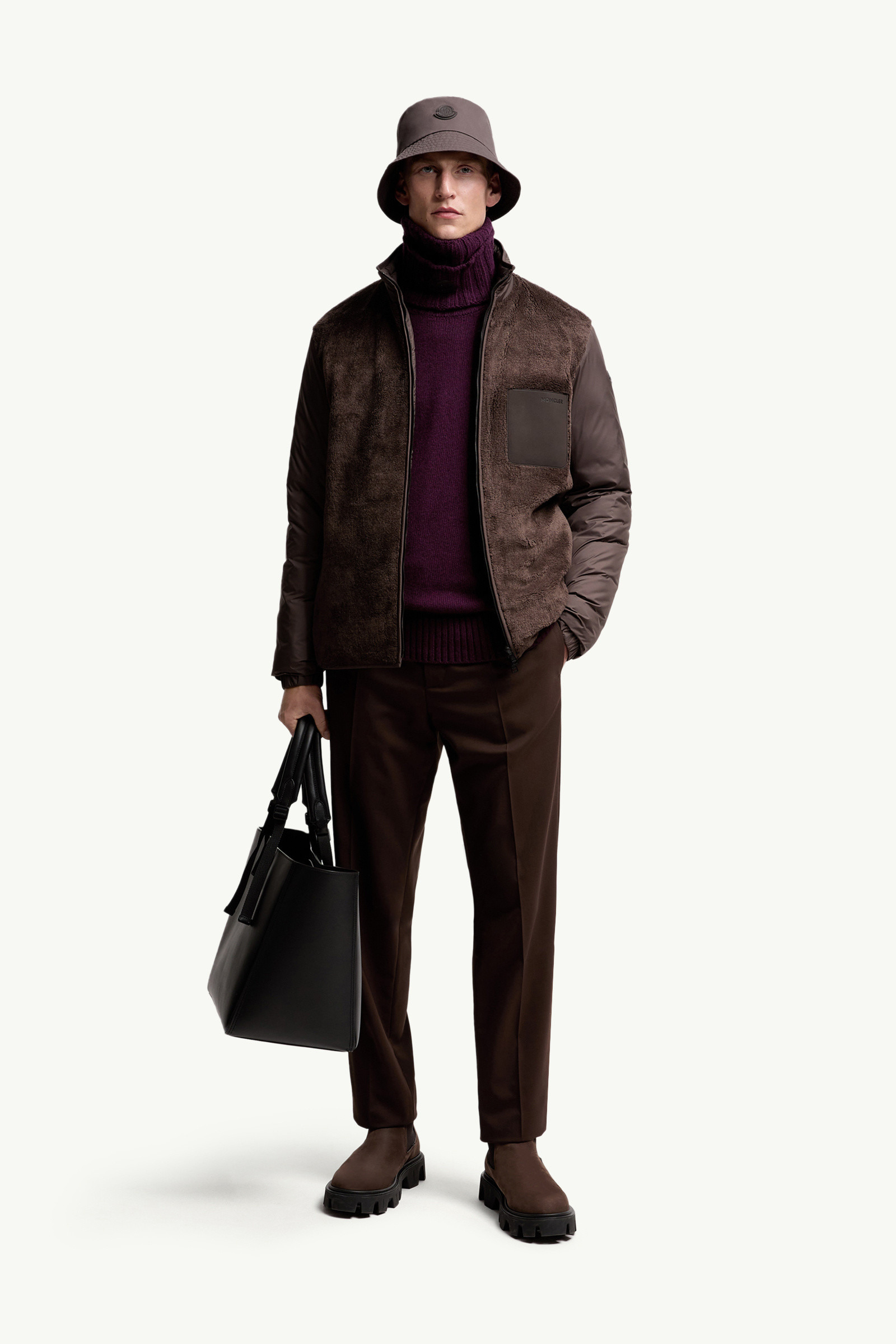 Wool Blend Gabardine Tailored Pants - 2