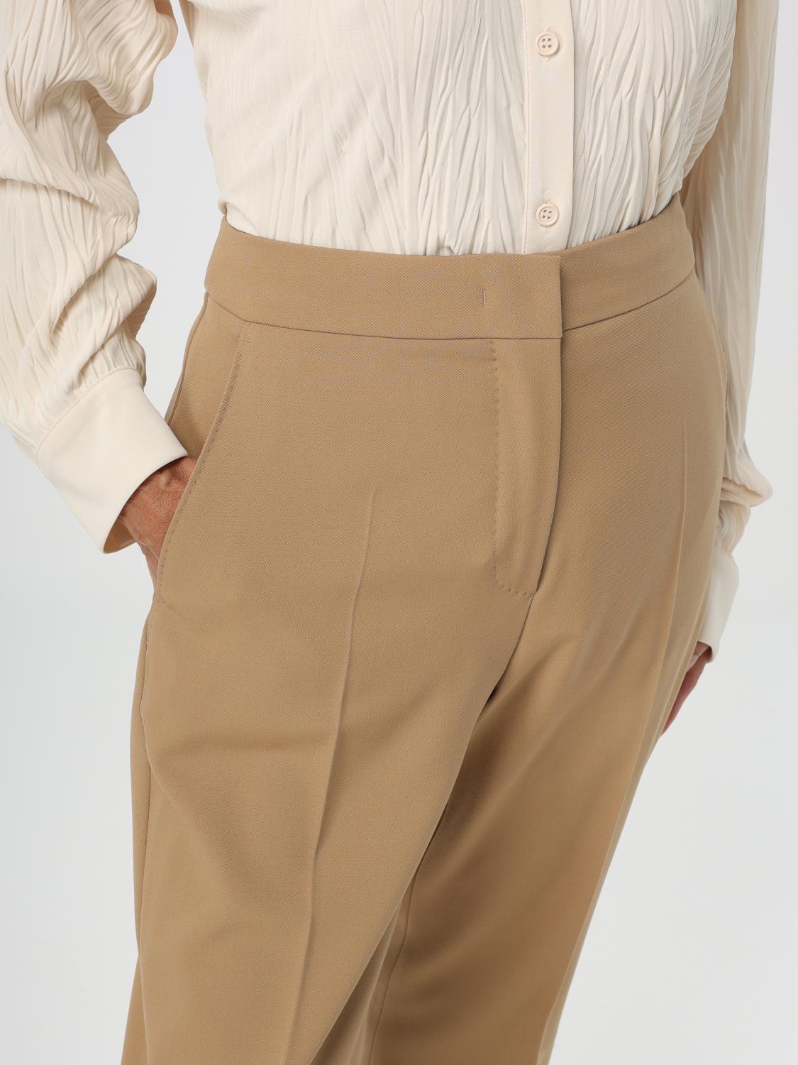 パンツ MAX MARA Woman Pants Camel 2311361539600 011 Max Mara Max Mara Pants Woman Camel Women | luosophy