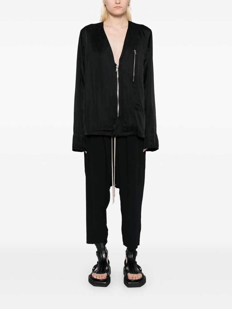Rick Owens drawstring cropped trousers outlook