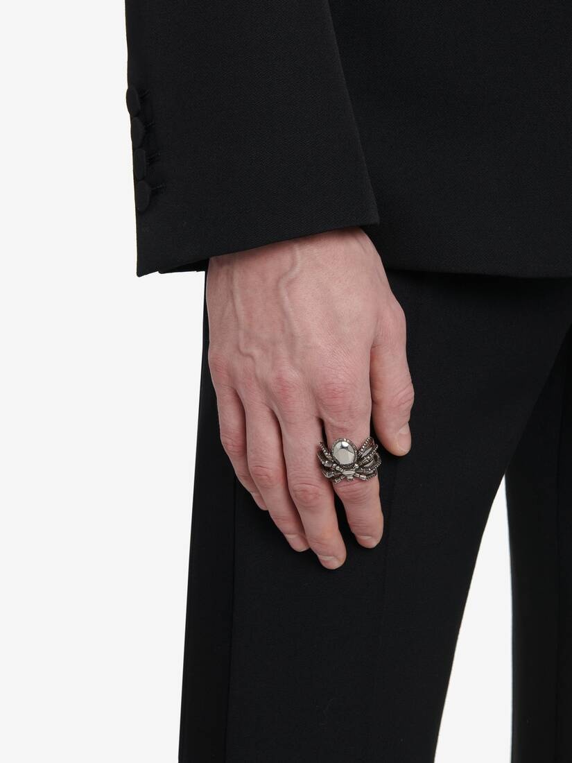 Men's Spider Ring in Antique Silver - 2