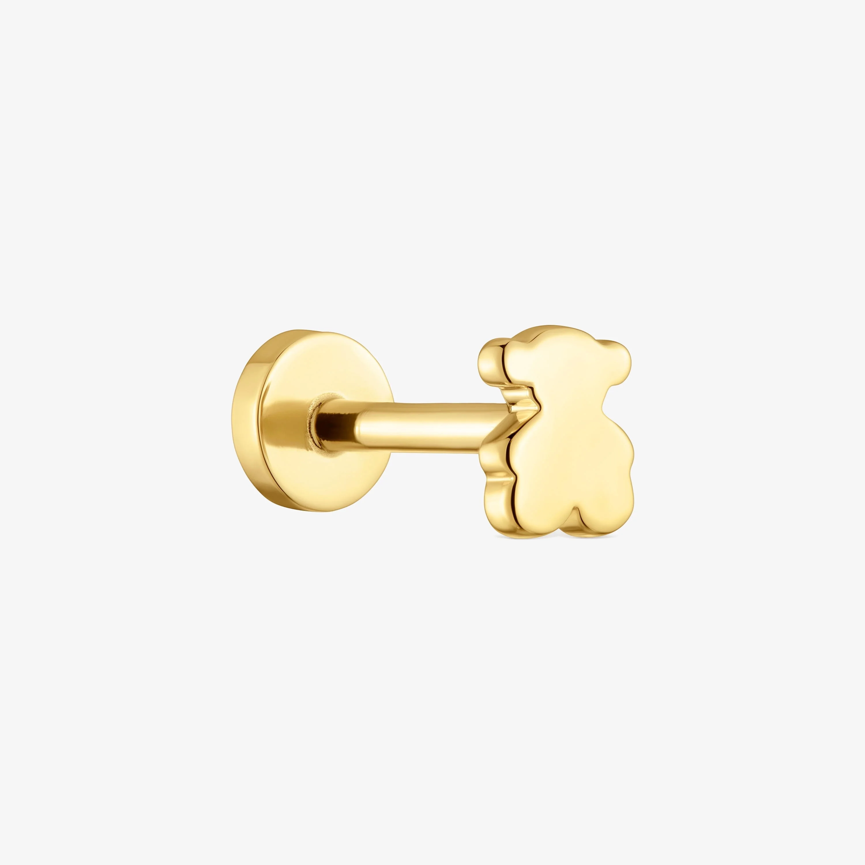 14K solid gold Piercing with 6 mm bear motif TOUS Basics - 1