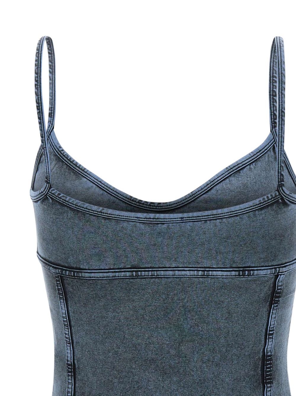 denim corset top - 4