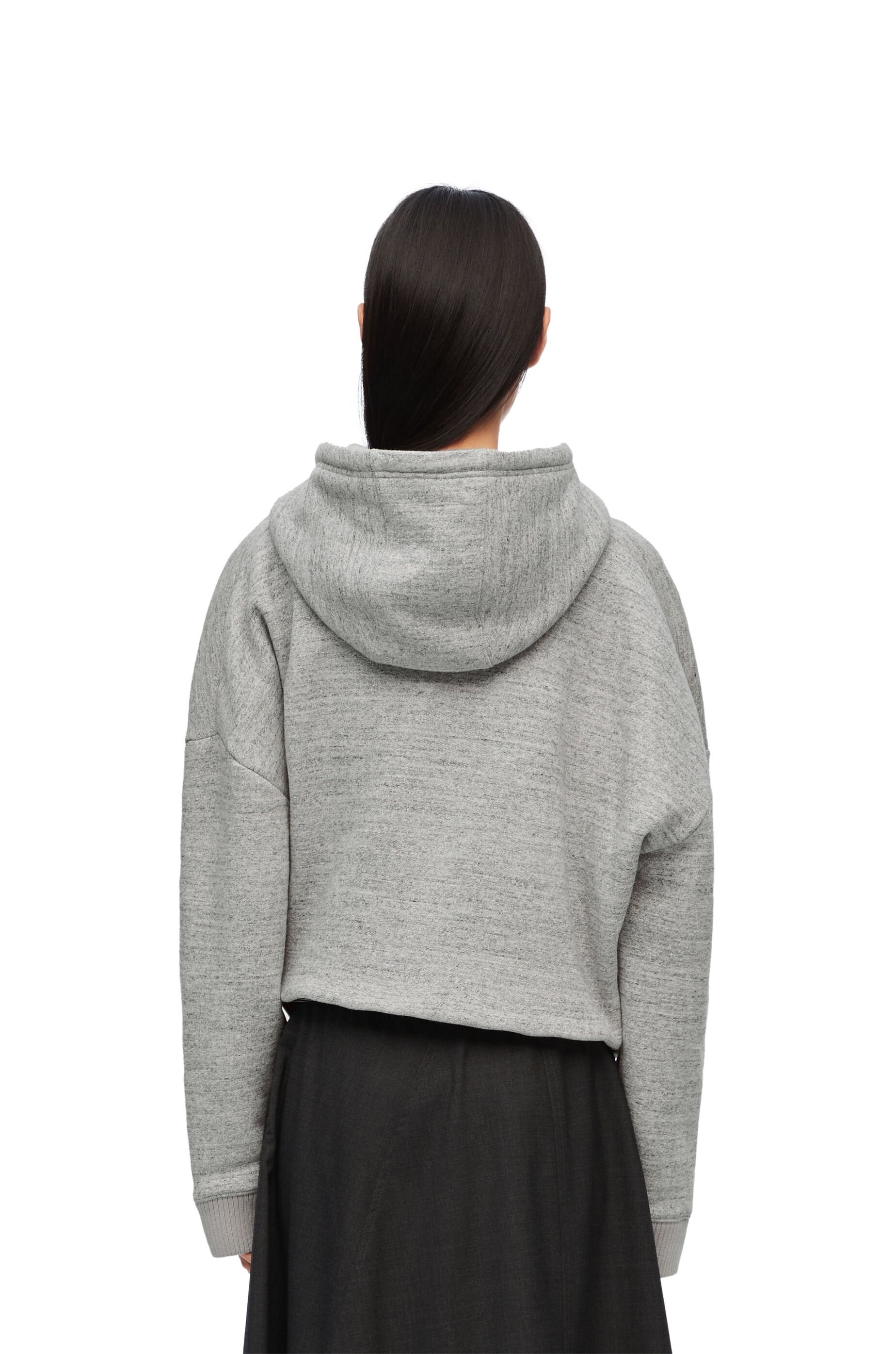 Draped hoodie in cotton - 4