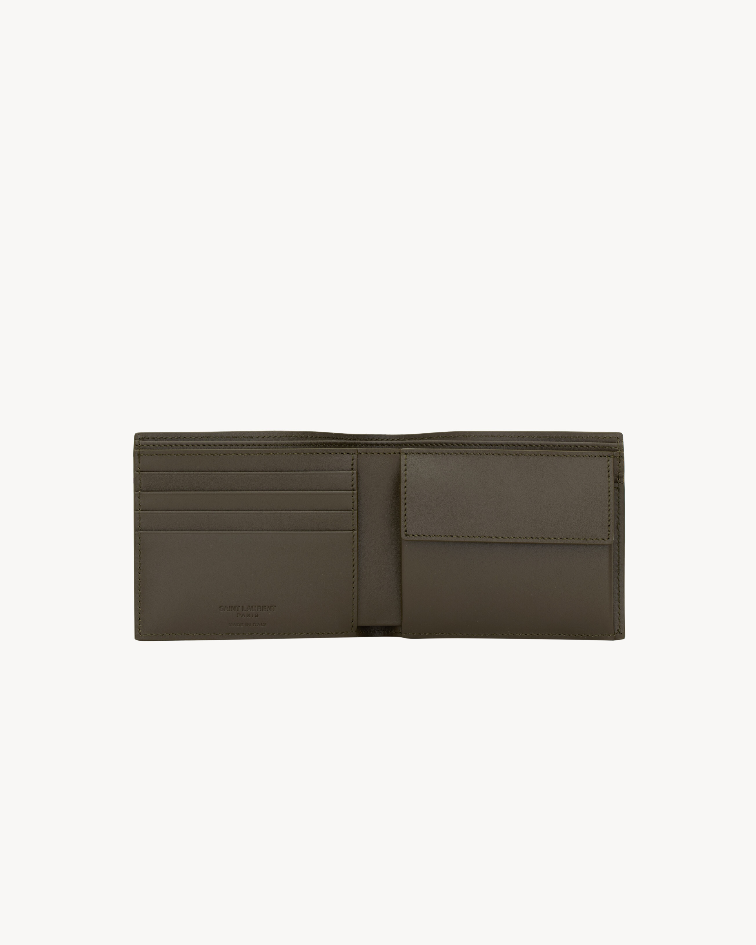 SAINT LAURENT PARIS EAST/WEST WALLET WITH COIN PURSE IN SMOOTH LEATHER - 4